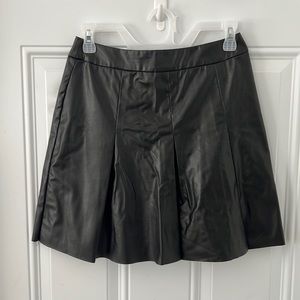 SHEIN women faux Leather black skirt size Small